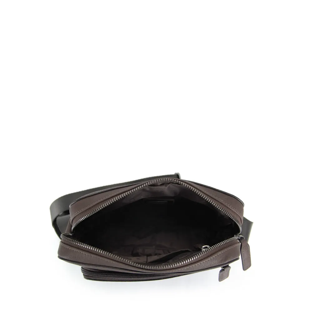 Picard Buffalo Men's Leather Crossbody Shoulder Bag (Cafe)