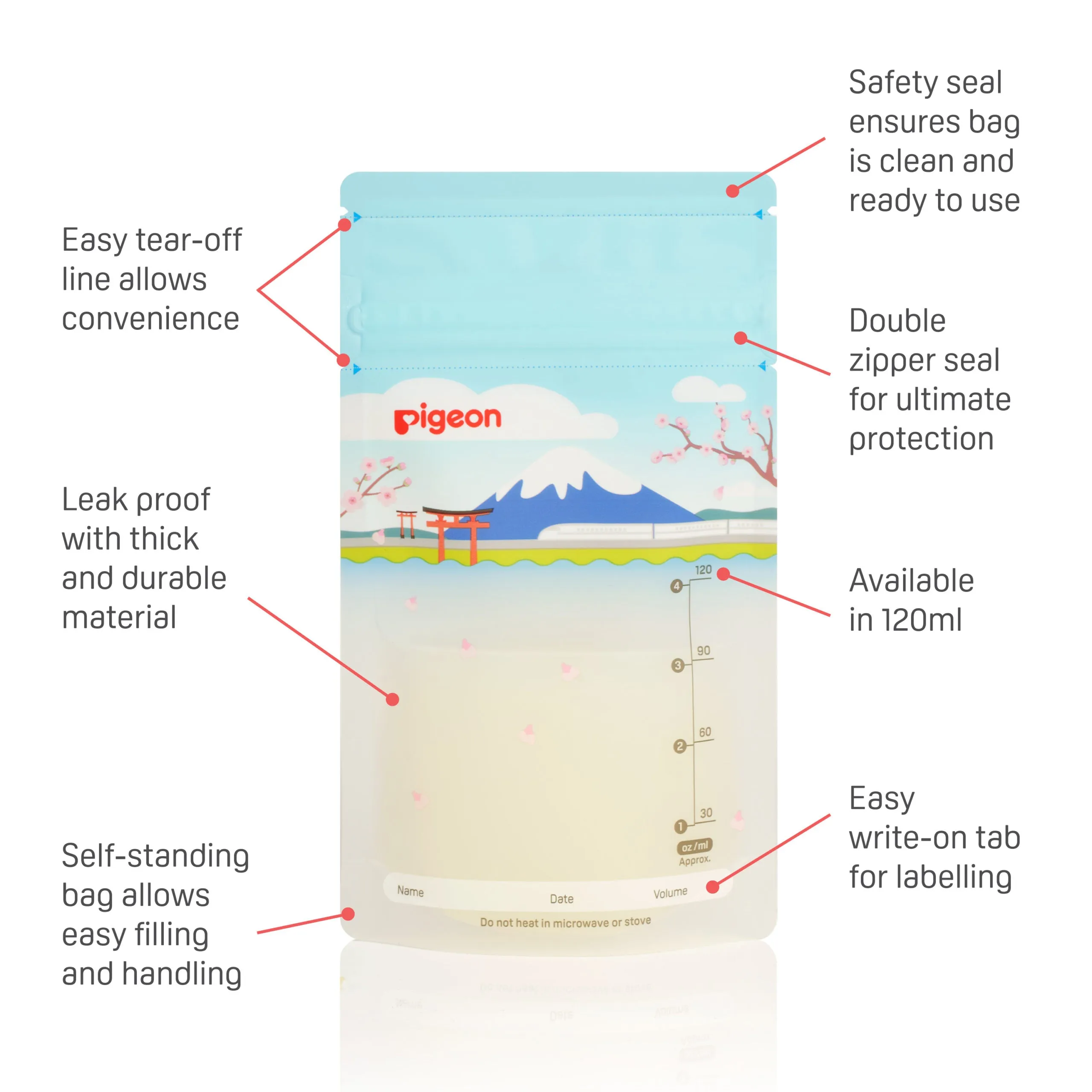 Pigeon Breastmilk Storage Bags (25pcs)