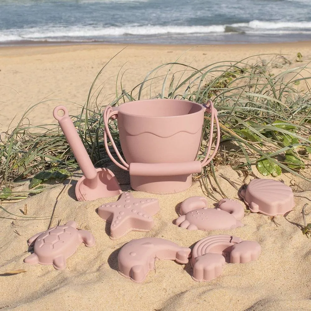 Playground by Living Textiles | Silicone 8pc Bucket & Spade Set