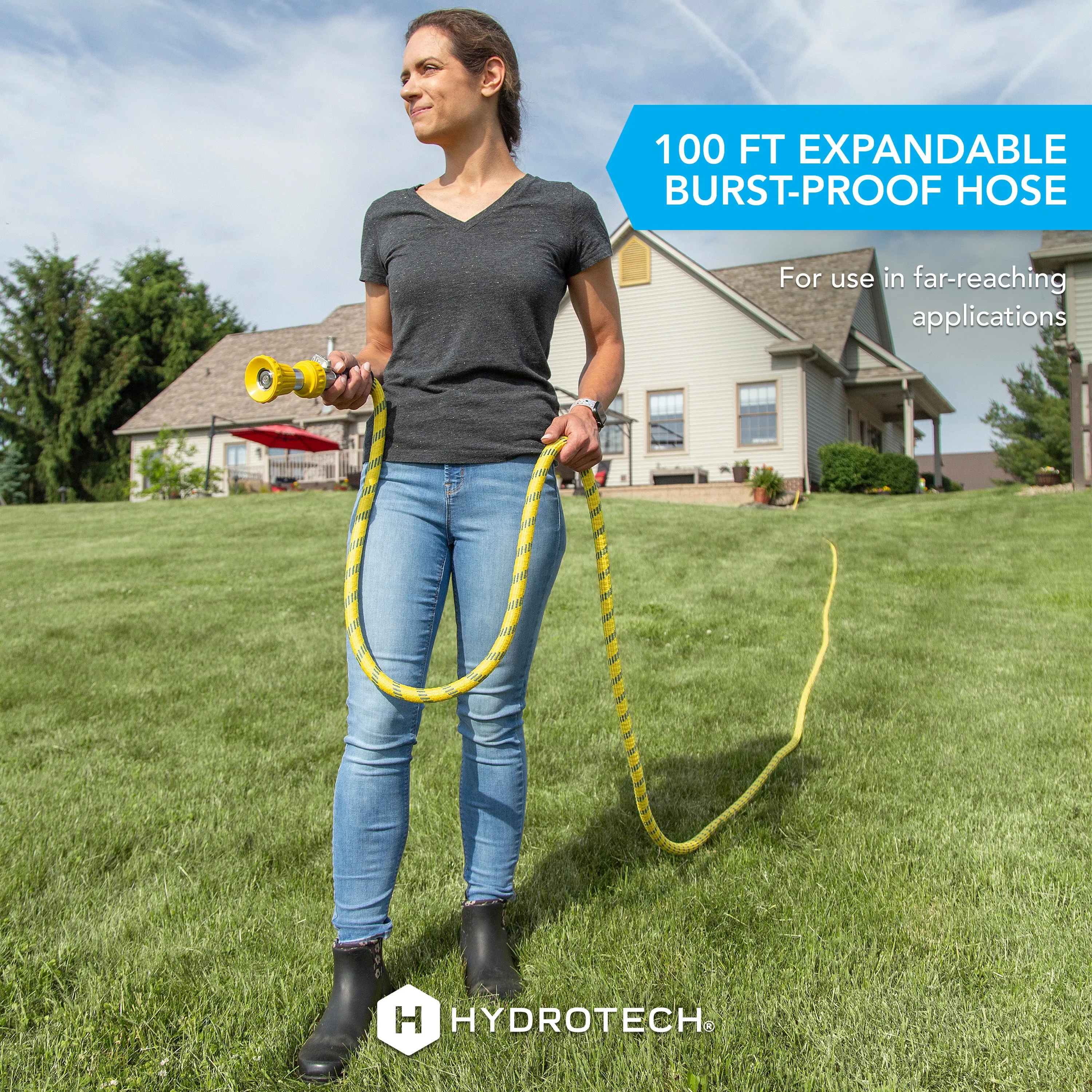 Pro Series Expandable 3/4 in Diameter x 100 ft. Max-Flow Hose
