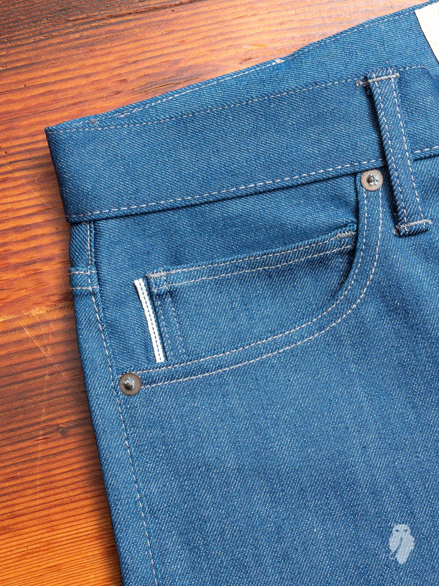 "Cobalt" 10.5oz Stretch Selvedge Denim - Pen Slim