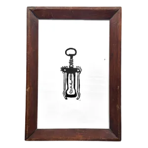 "Corkscrew" in an Antique Frame