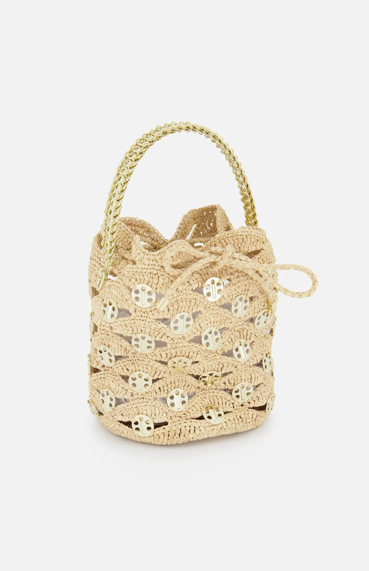 Raffia Bucket Bag
