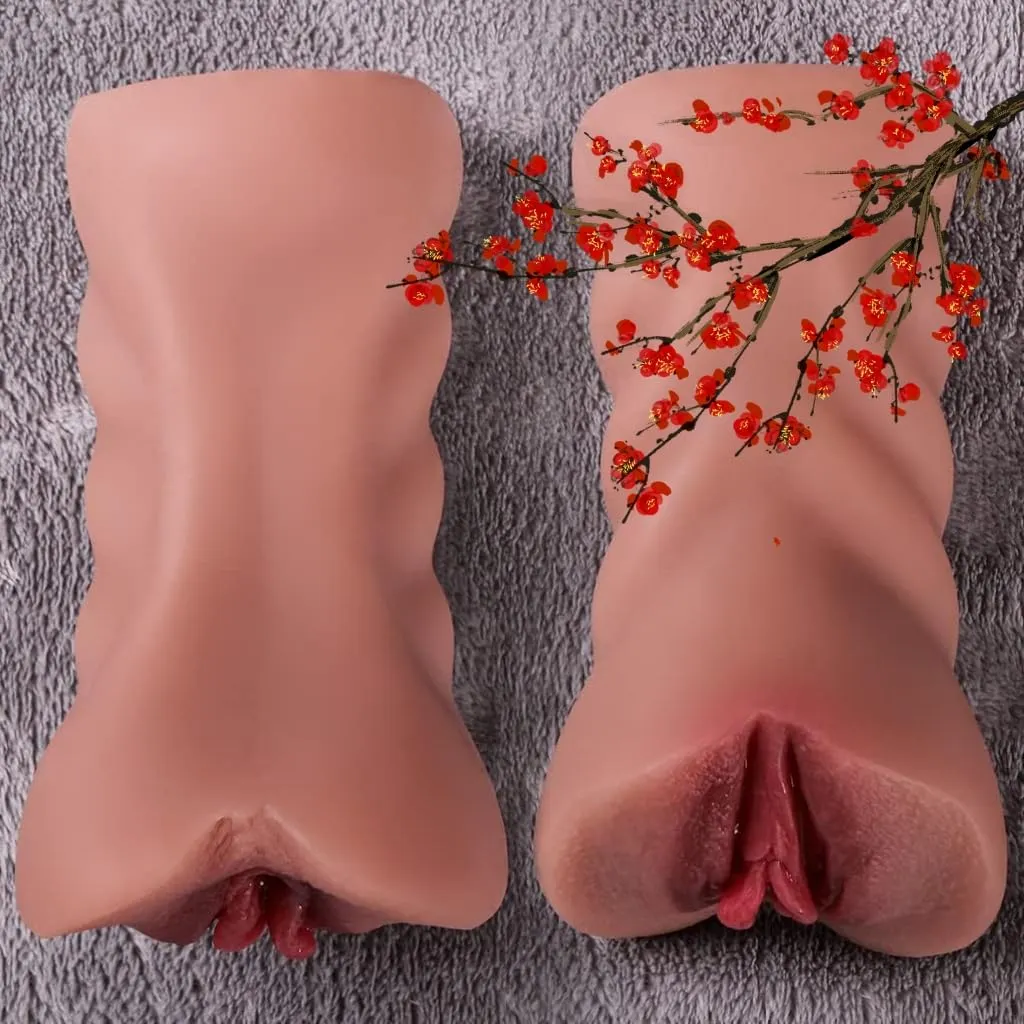 Realistic Pocket Pussy Male Masturbator - Ebony Vagina Penis Massage Sex Toy for Men