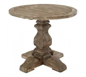 Recycled Pine Wood Round Dining Table
