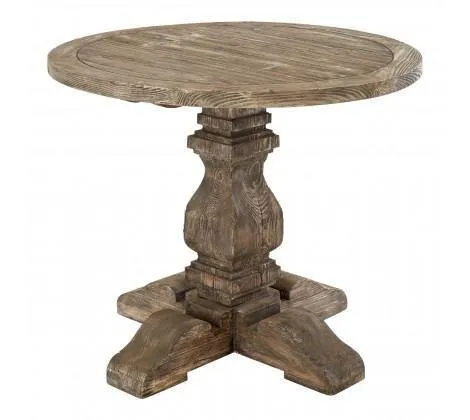 Recycled Pine Wood Round Dining Table
