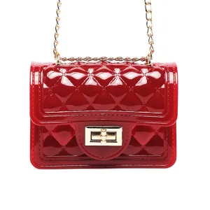 Red Quilted Sling Bag