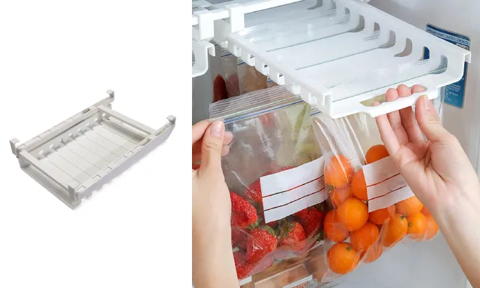 Refrigerator Storage Bag Rack