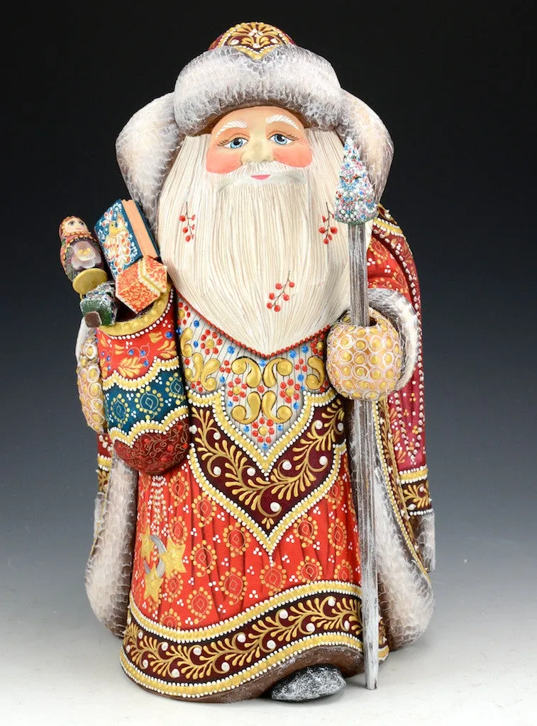 Regal Santa Claus Bearing Gifts - Russian Santa