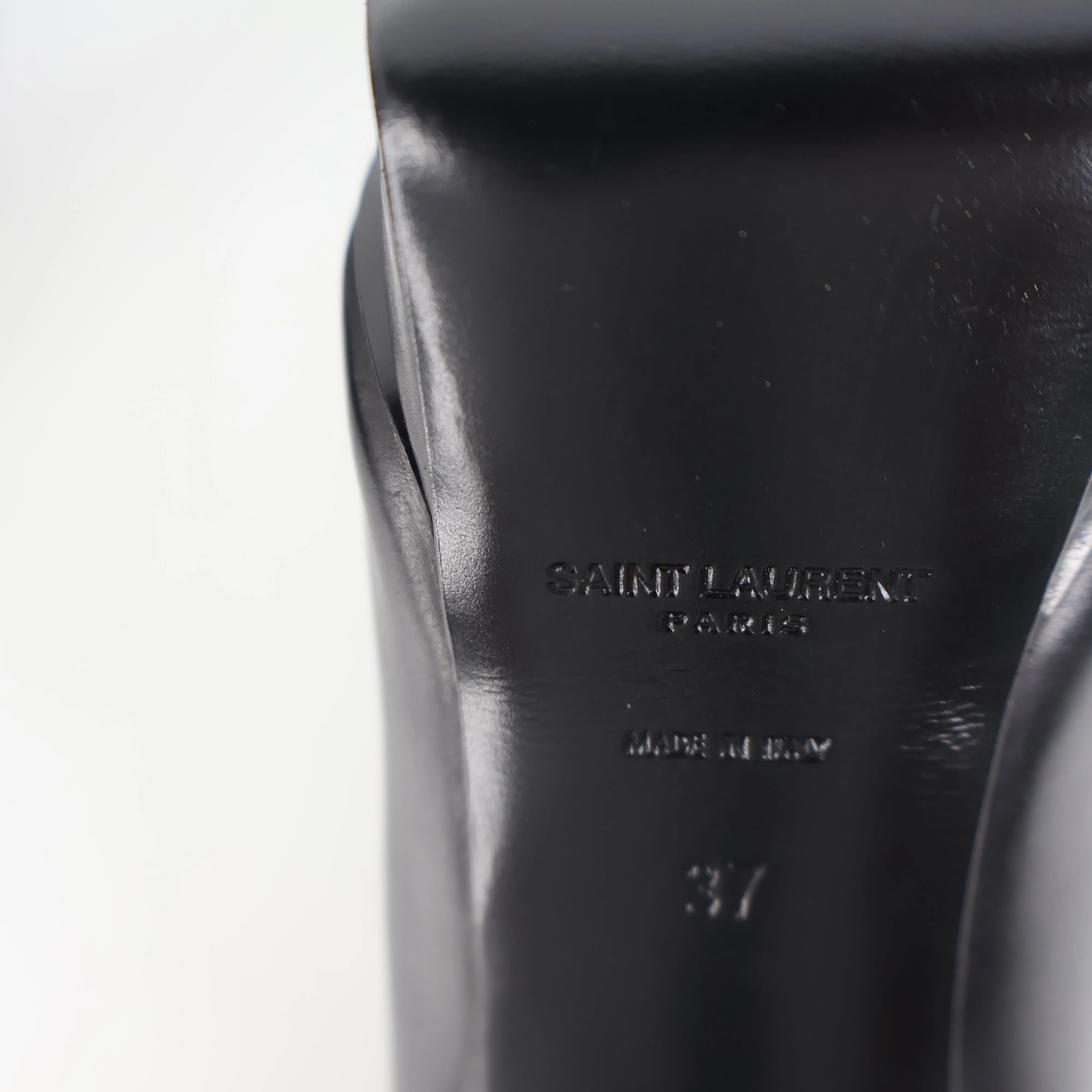 Saint Laurent Pumps Black With Silver Chain 37