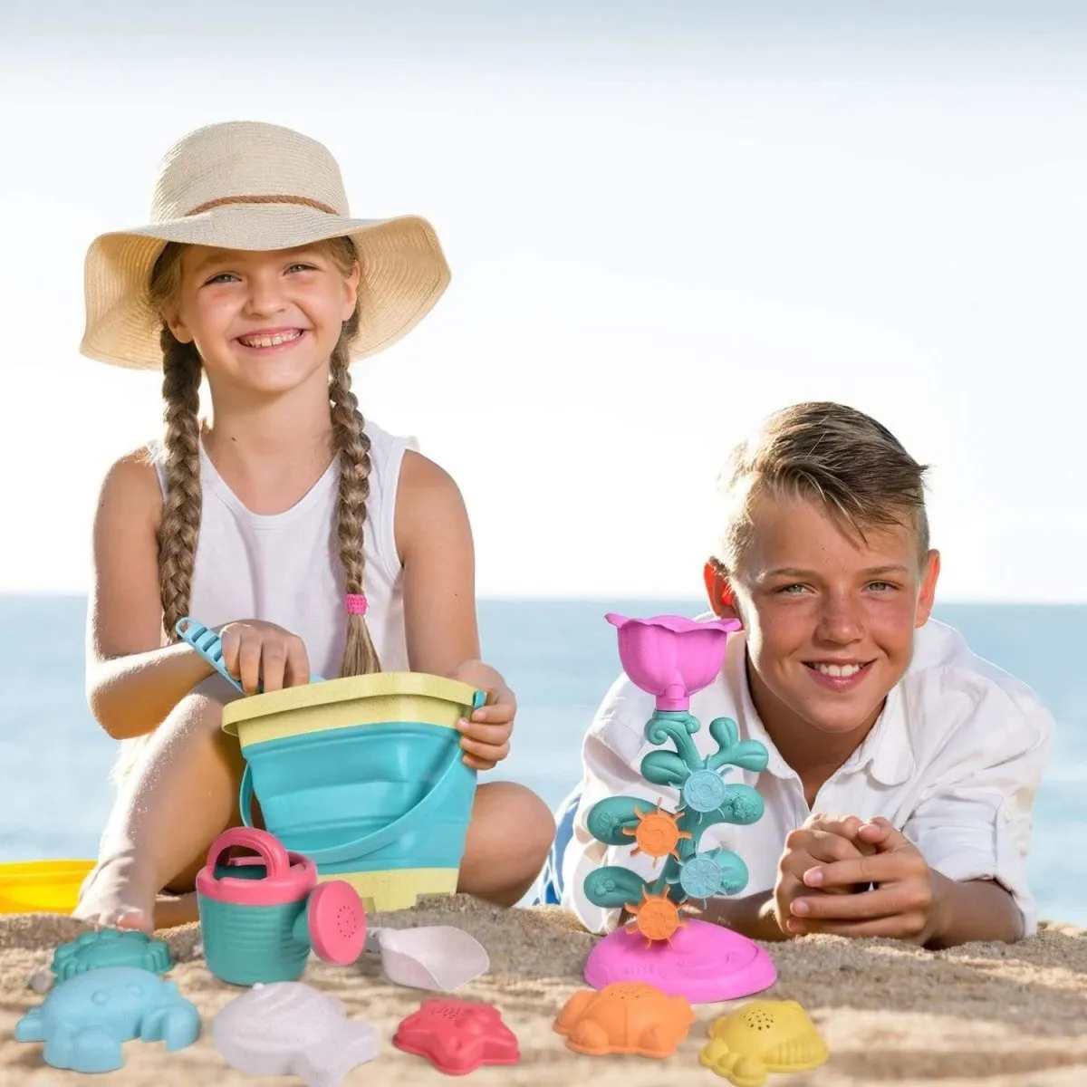 Sandbox Toys with Collapsible Bucket-Wholesale