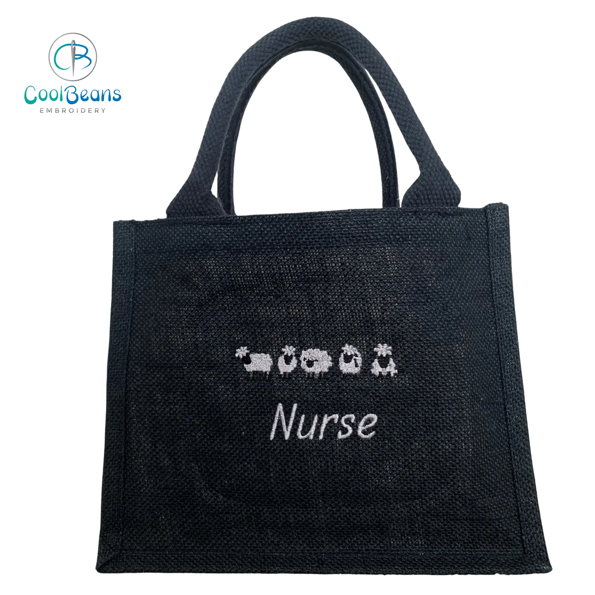 Sheep Jute Gift Bag - Personalised