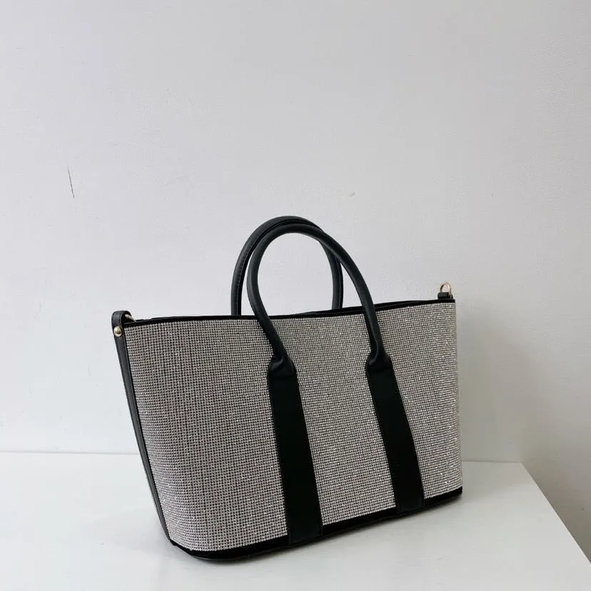 Shiny Diamond Large Capacity Tote Rhinestone Shoulder Messenger Bag