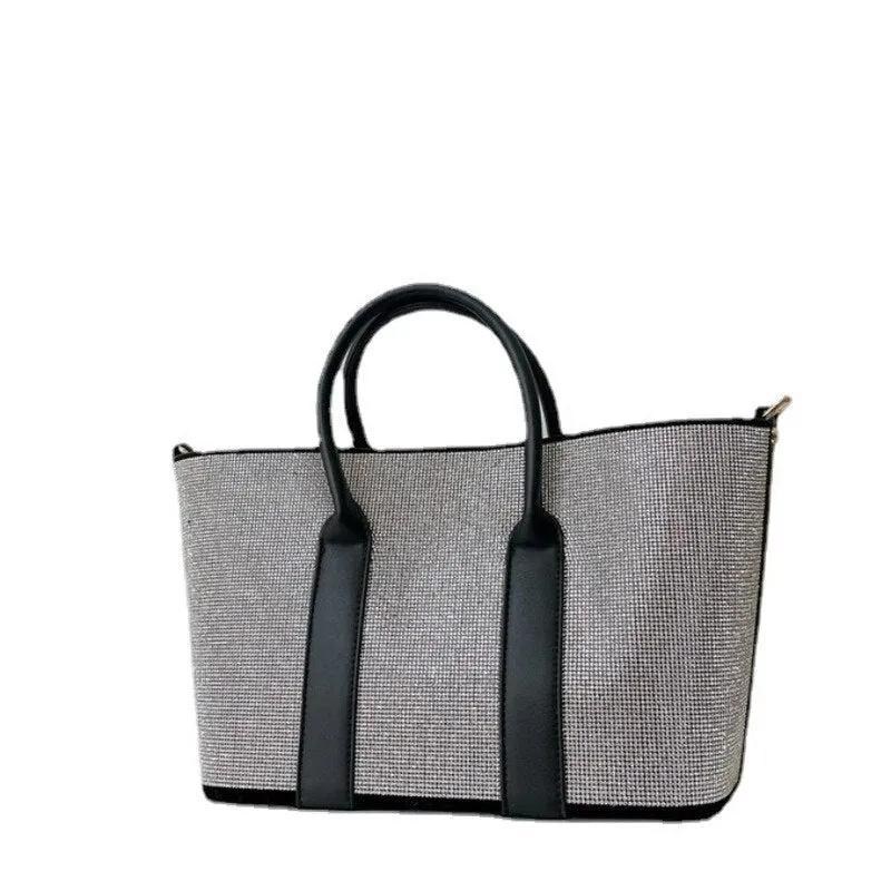 Shiny Diamond Large Capacity Tote Rhinestone Shoulder Messenger Bag