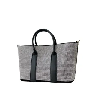 Shiny Diamond Large Capacity Tote Rhinestone Shoulder Messenger Bag