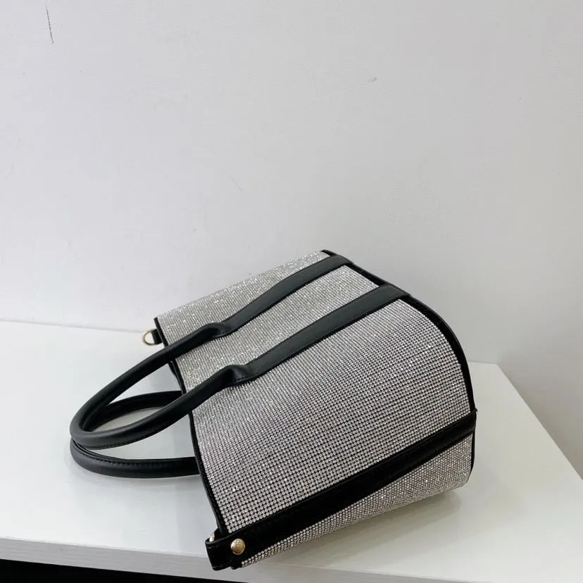 Shiny Diamond Large Capacity Tote Rhinestone Shoulder Messenger Bag