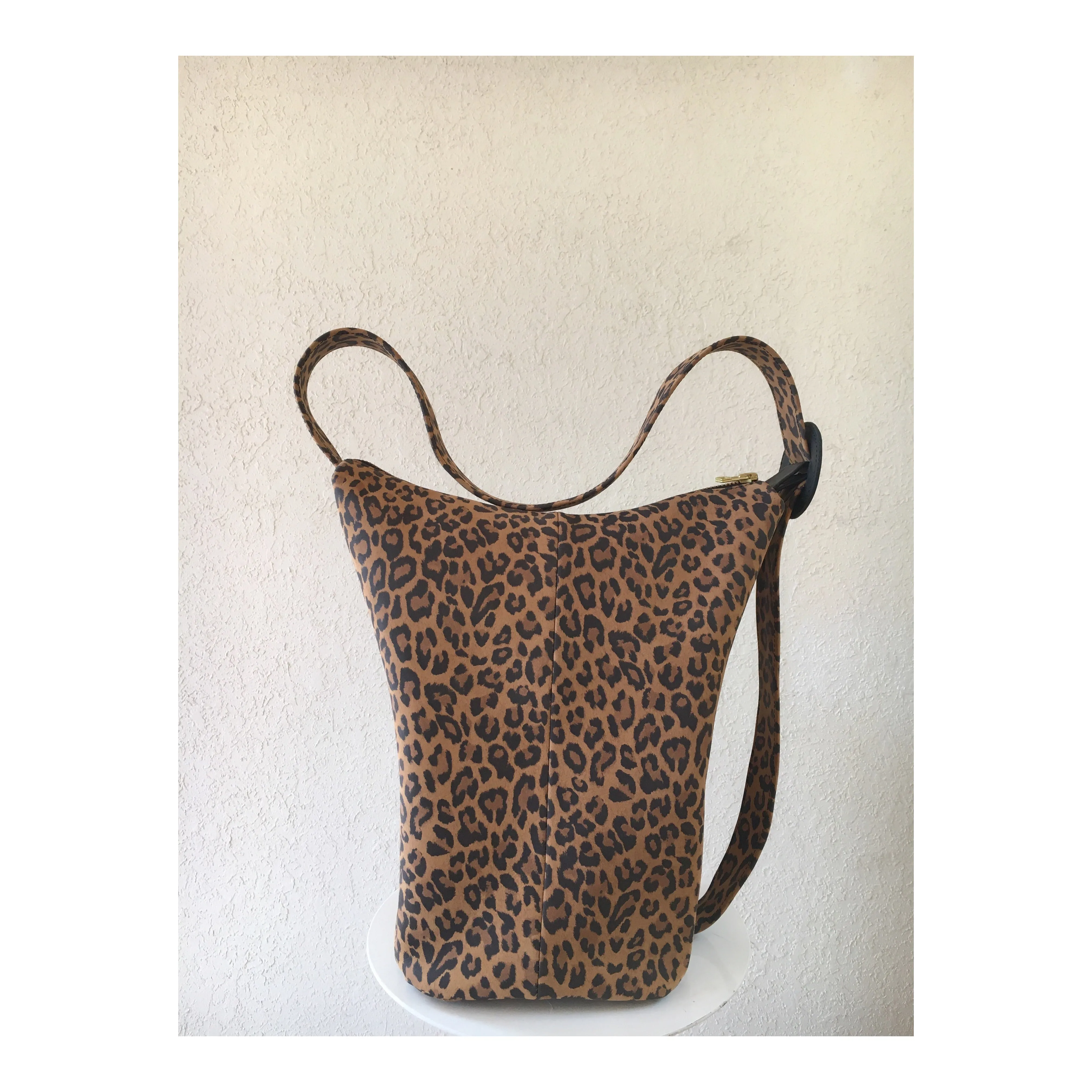Shoulder Bucket / Sling Bag in Leopard