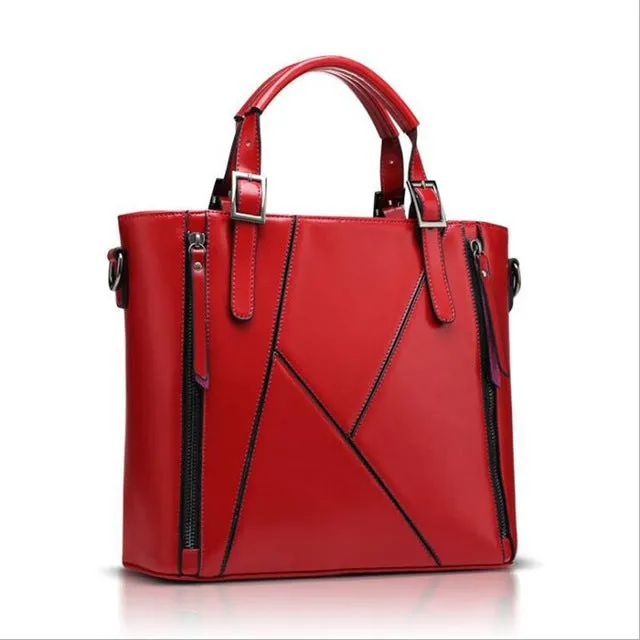 Sibile leather shoulder handbag