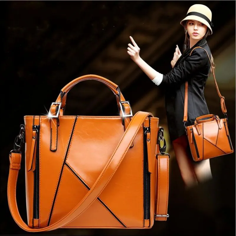Sibile leather shoulder handbag