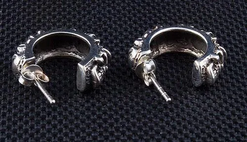 Silver Multi Skull Earrings