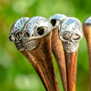 Skull Silver Hair Stick