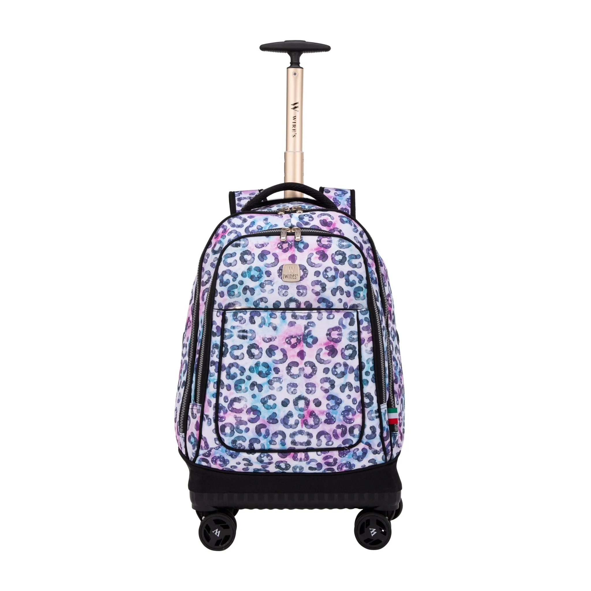 Sky Leopard 8-Wheels School Backpack Trolley Set (Lunch bag & Pencil Case)