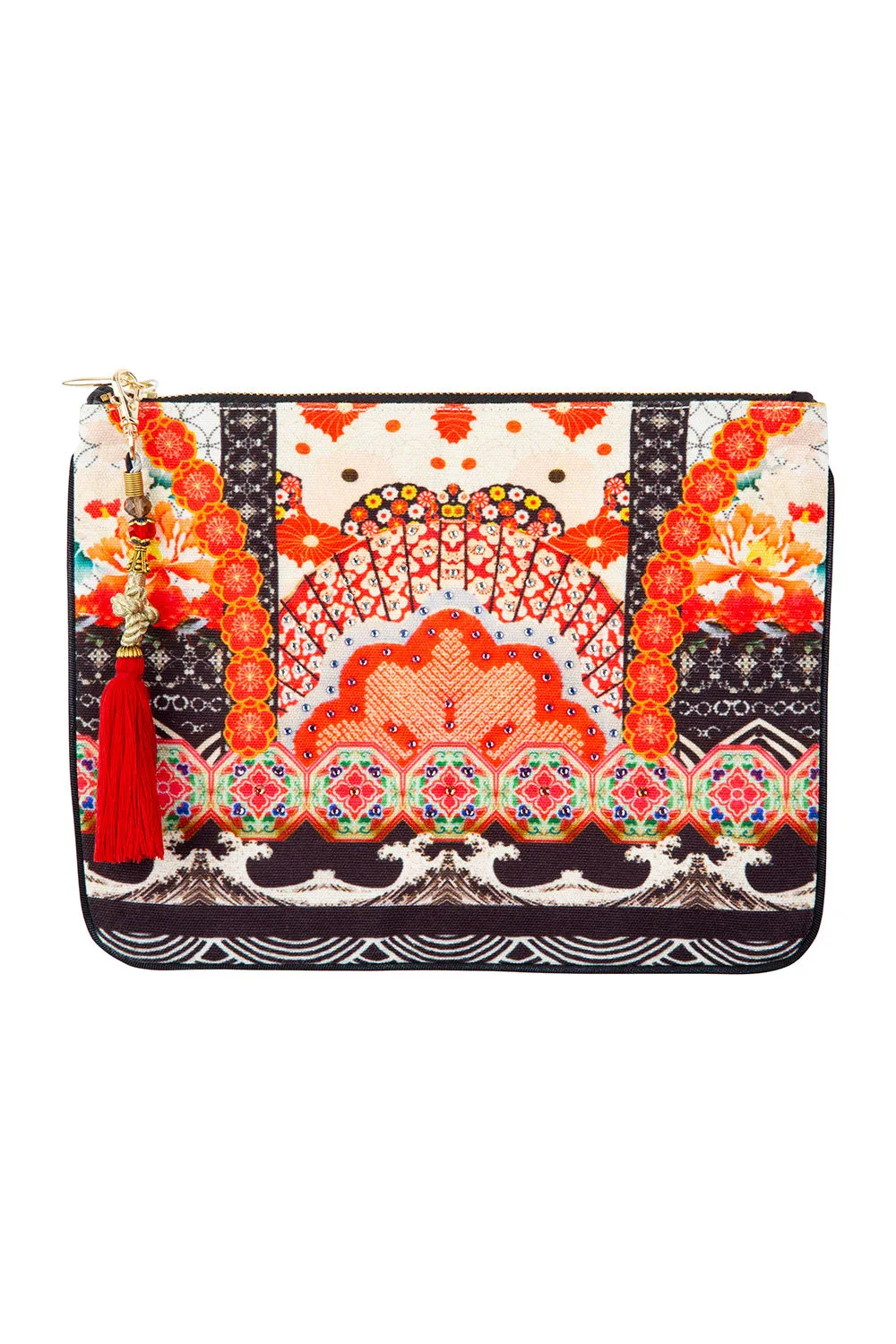 SMALL CANVAS CLUTCH VINTAGE VIXEN