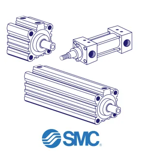 SMC C55B40-2 Pneumatic Cylinder