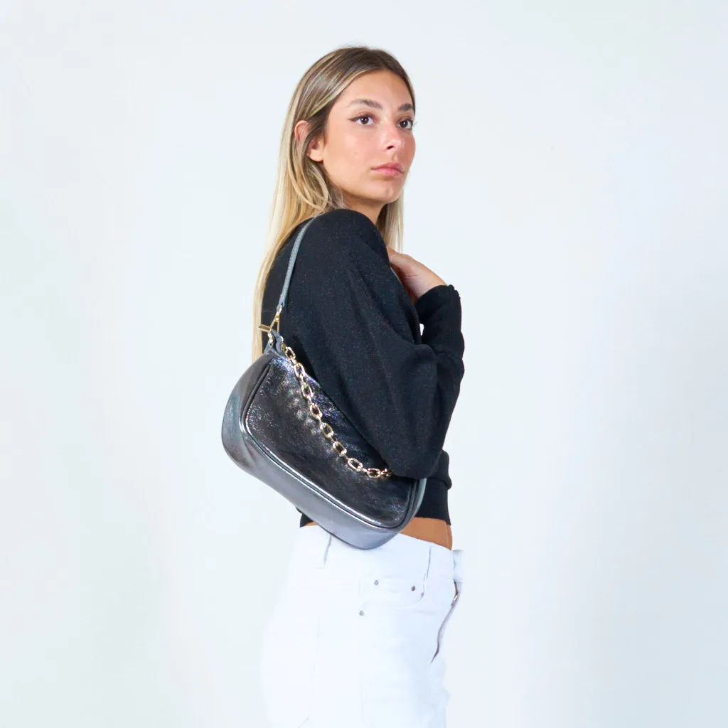 Sparkly chain strap crossbody bag wholesale