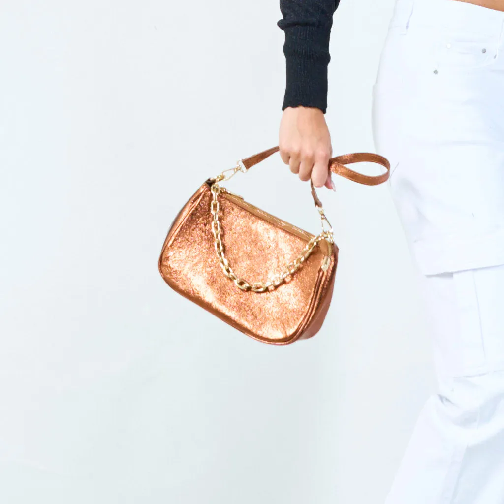 Sparkly chain strap crossbody bag wholesale
