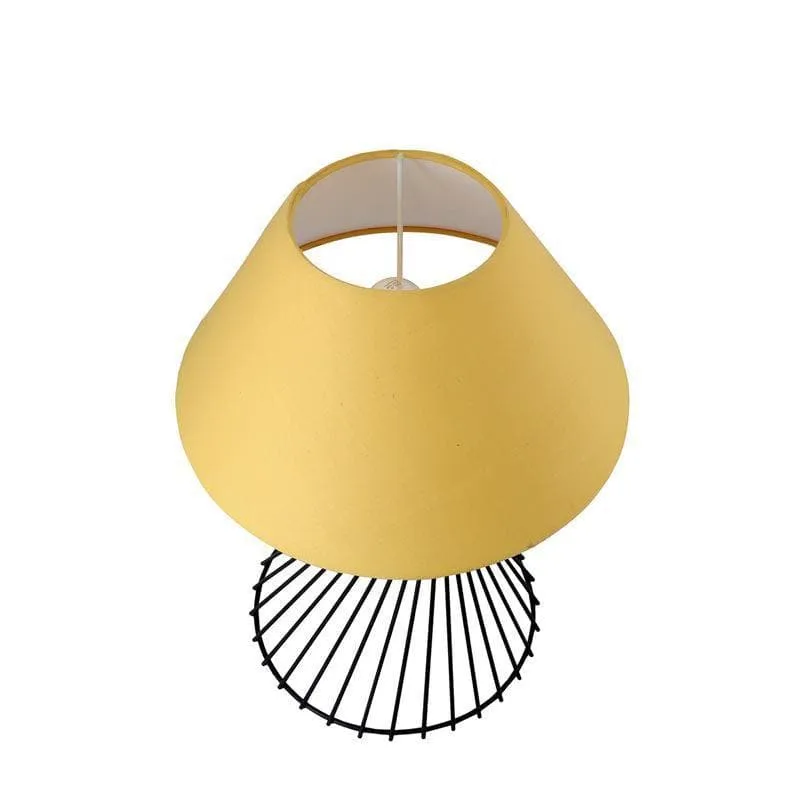 Spiral Affairs Black Table Lamp - Gold