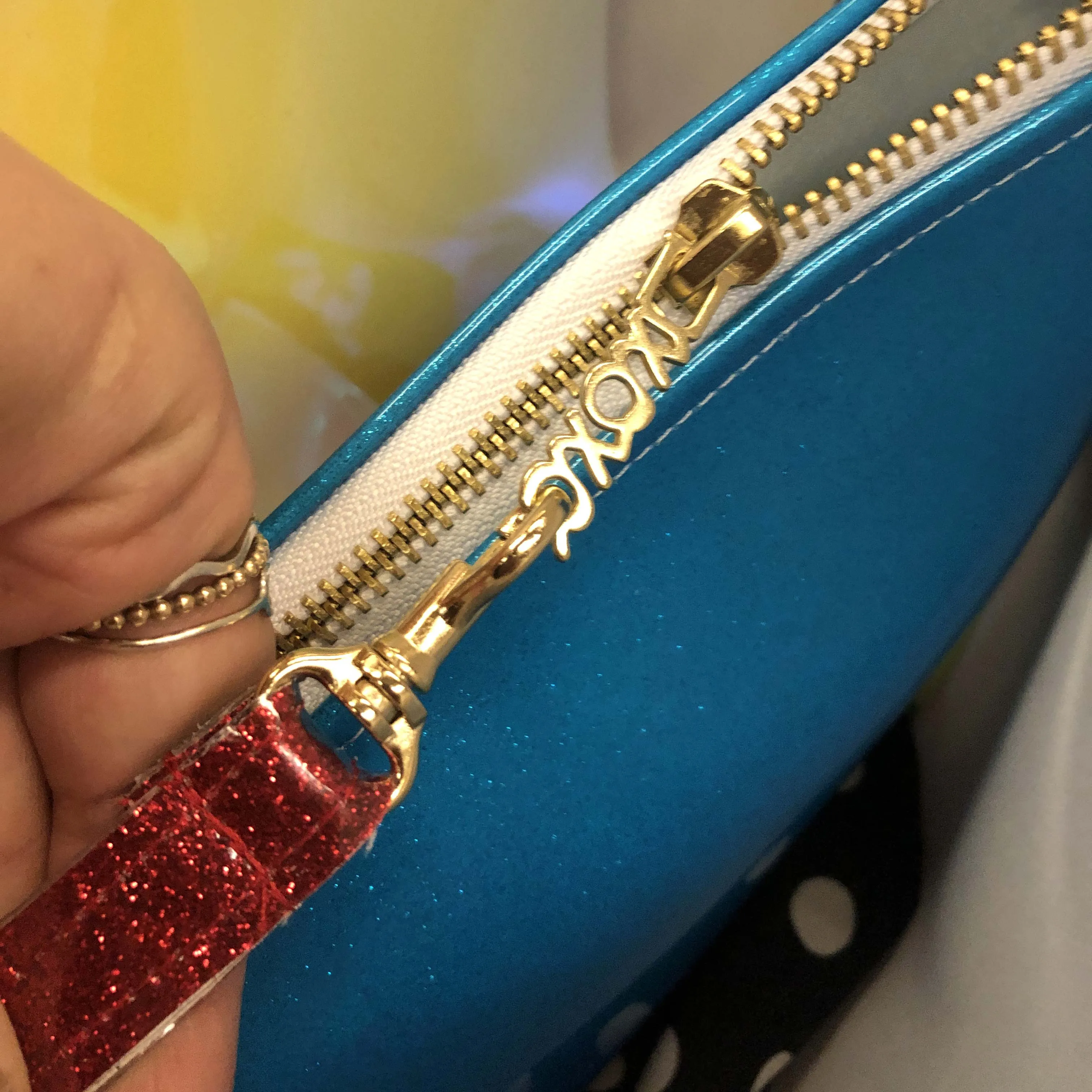 Spooky Skull Glitter Midi Clutch!