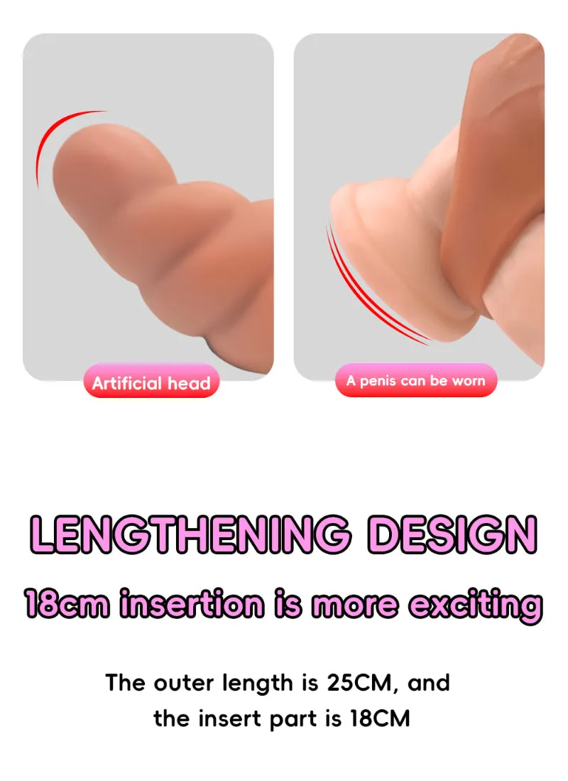 Sprial Penis Sleeve Extender Sex Toys for Men - Enhance Pegging Sexuality Couple Play