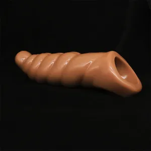Sprial Penis Sleeve Extender Sex Toys for Men - Enhance Pegging Sexuality Couple Play