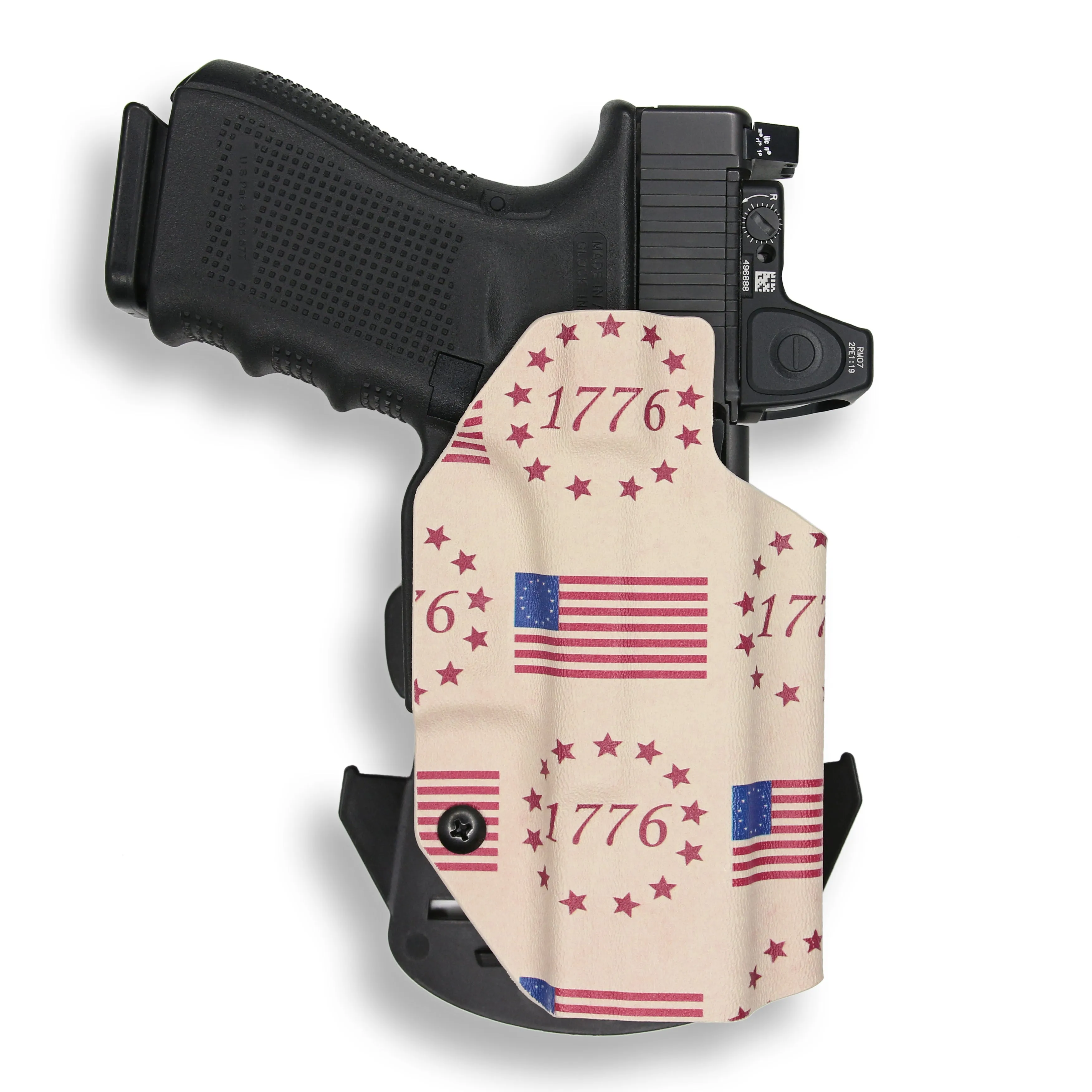 Springfield Hellcat RDP Micro-Compact with Streamlight TLR-7 Sub Light Red Dot Optic Cut OWB Holster