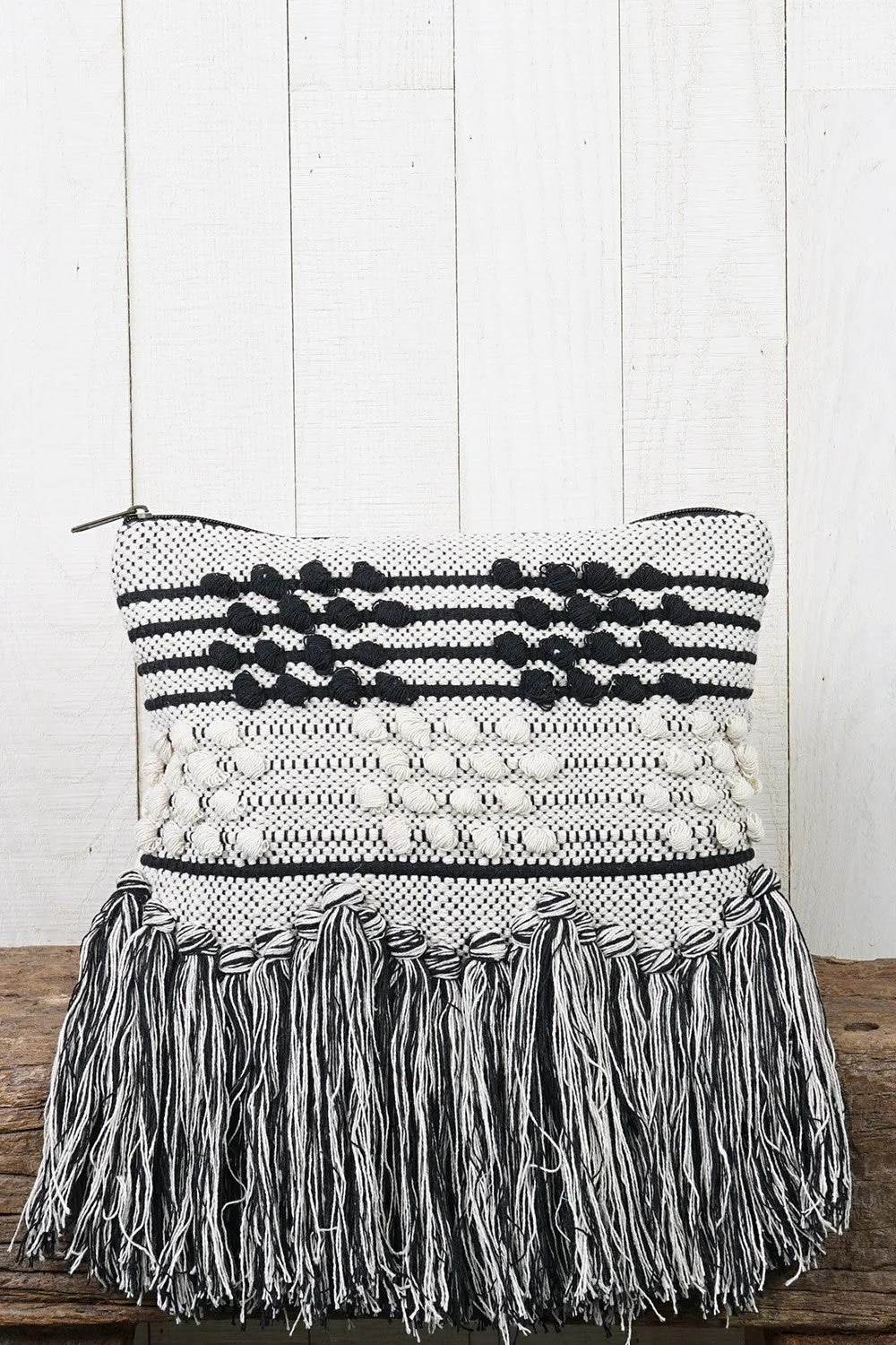 Striped Pouch/Clutch Bag