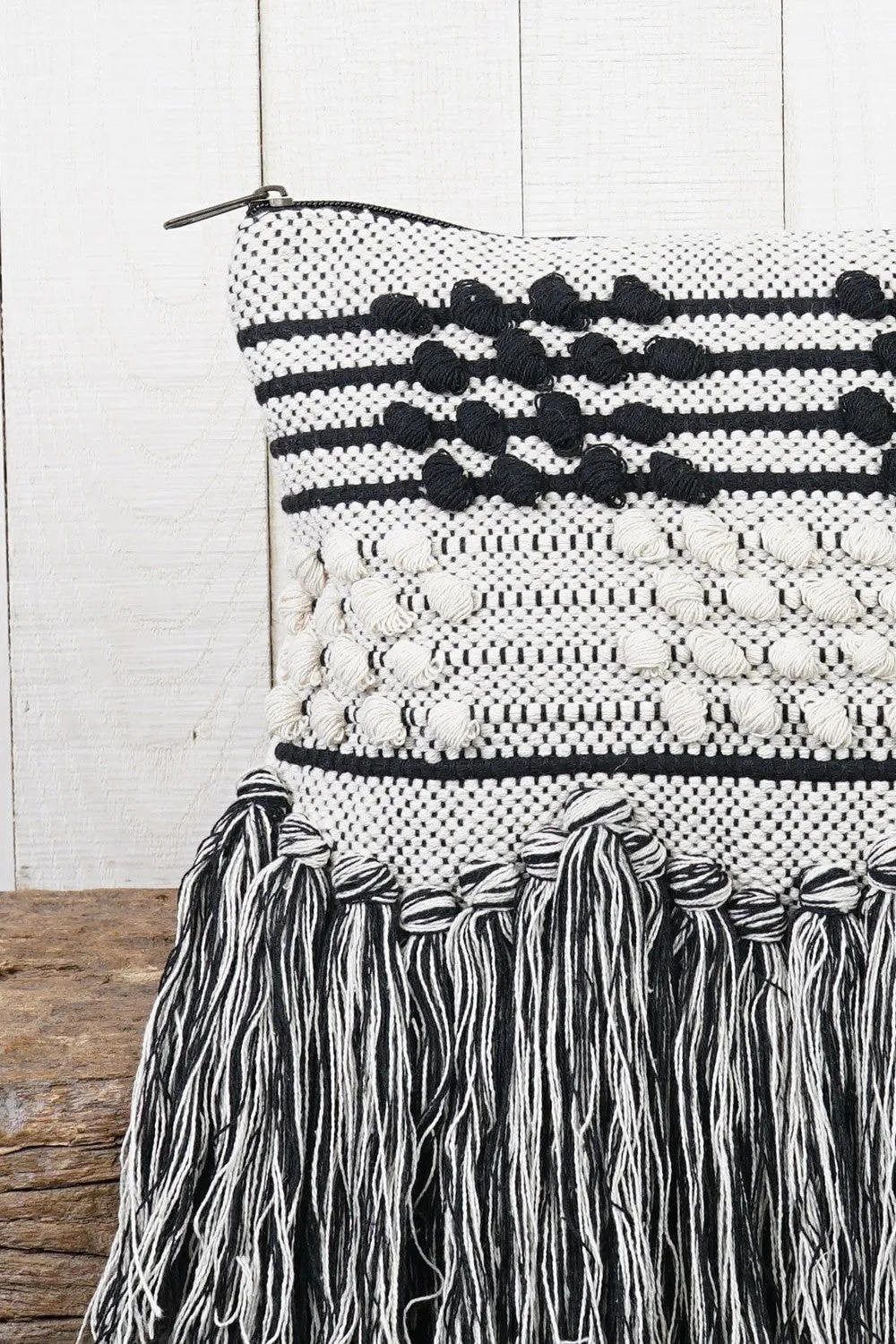 Striped Pouch/Clutch Bag
