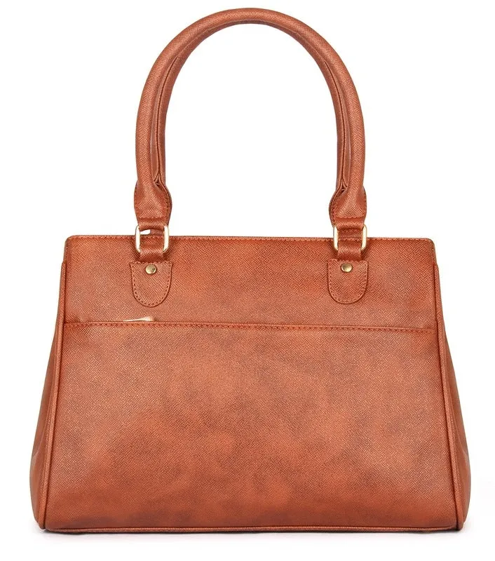 THE CLOWNFISH Doyenne Synthetic 32 cms Sand Brown Messenger Bag