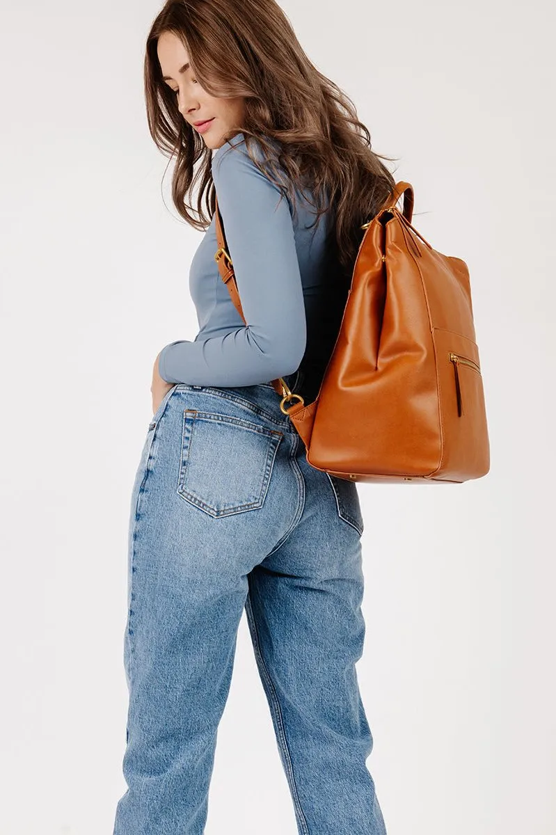 The Square Diaper Bag - Brown