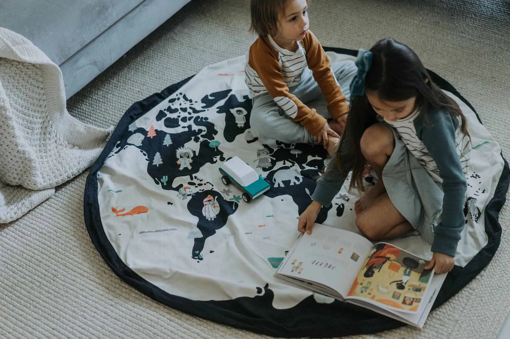 Toy Storage bag – World map