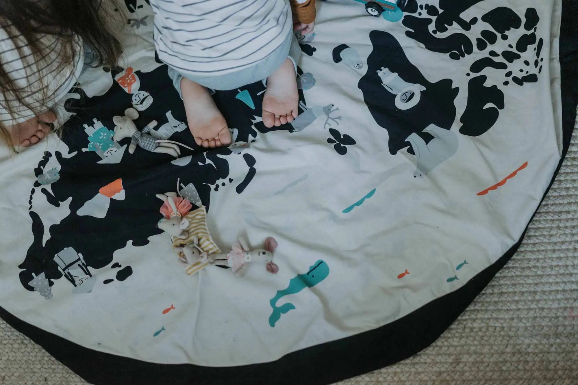 Toy Storage bag – World map