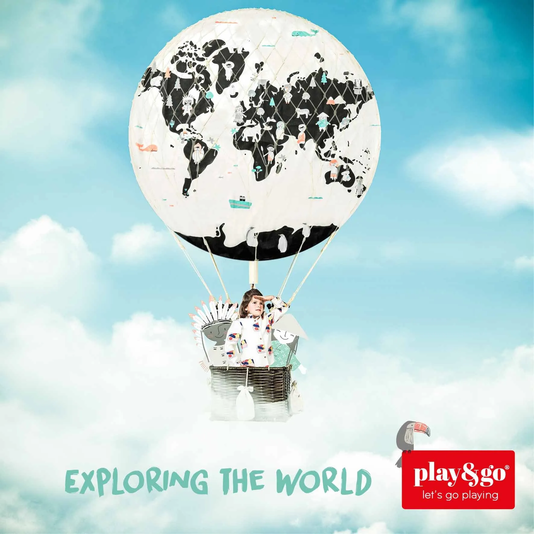 Toy Storage bag – World map
