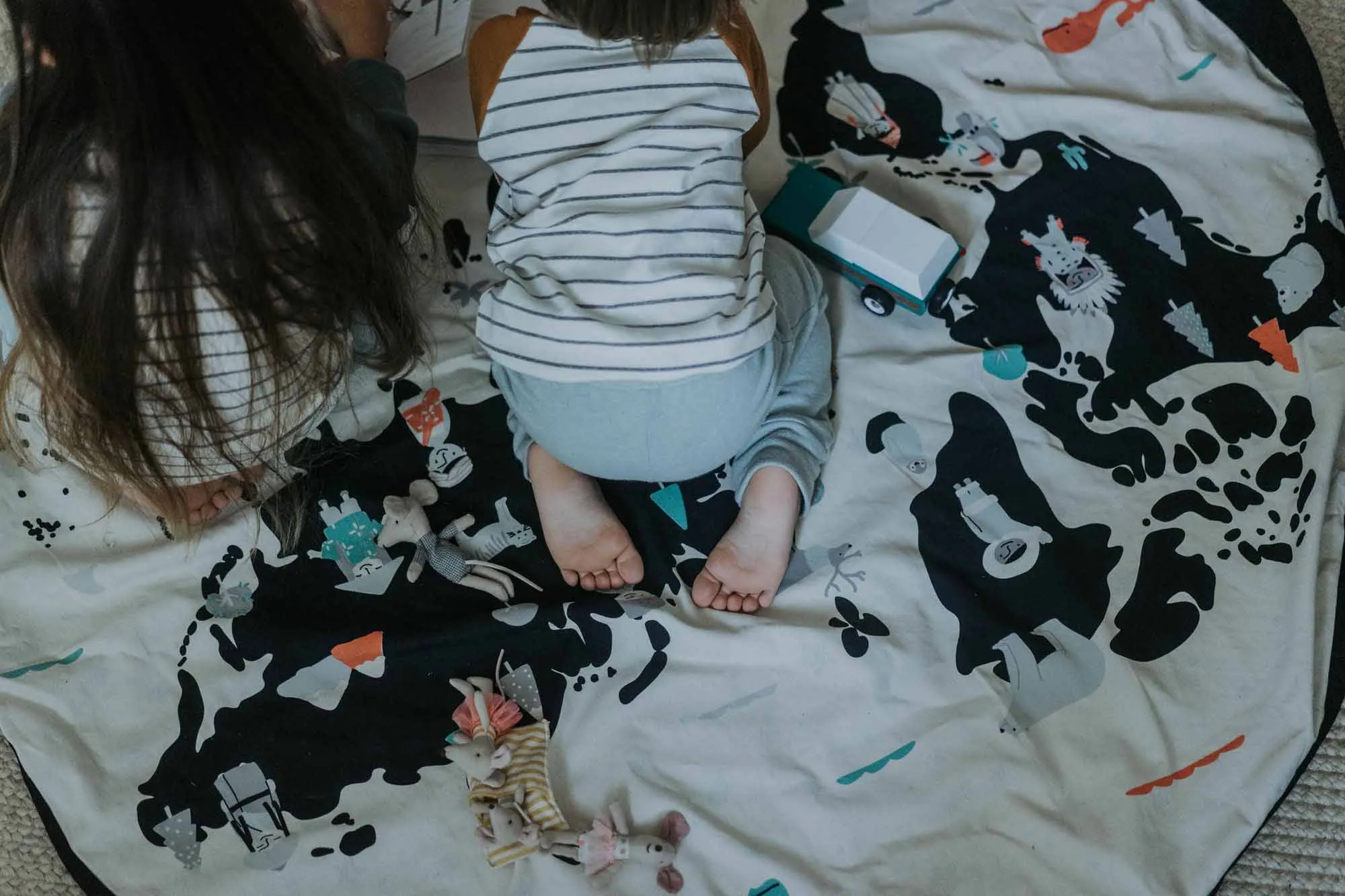 Toy Storage bag – World map