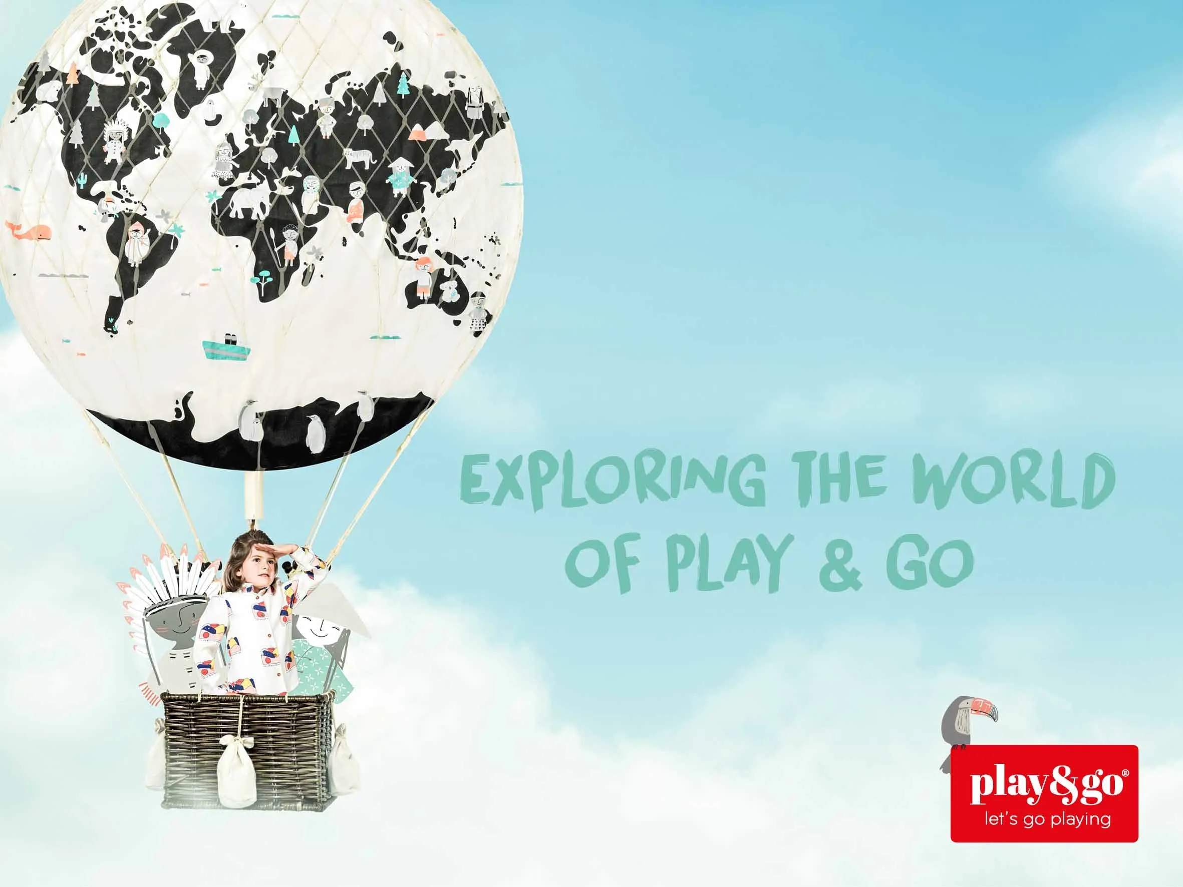 Toy Storage bag – World map