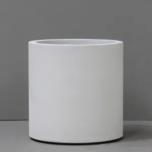 Urbis White Slim Cylinder Pot