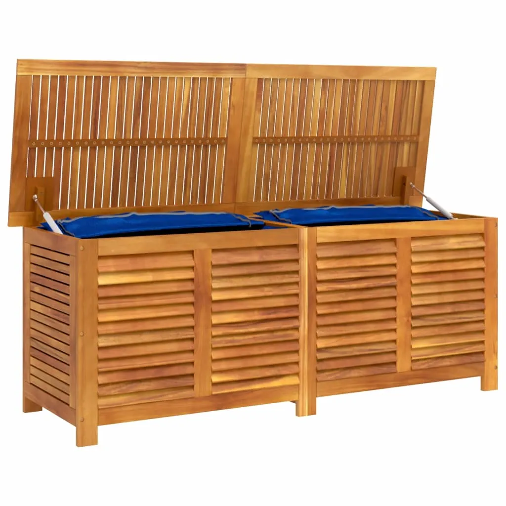 vidaXL Garden Storage Box with Louver 150x50x56 cm Solid Wood Acacia