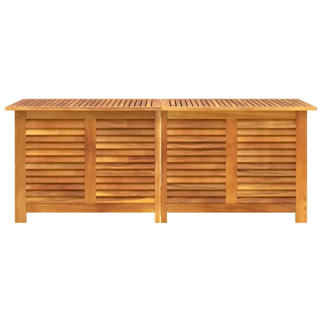 vidaXL Garden Storage Box with Louver 150x50x56 cm Solid Wood Acacia