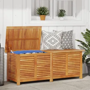 vidaXL Garden Storage Box with Louver 150x50x56 cm Solid Wood Acacia