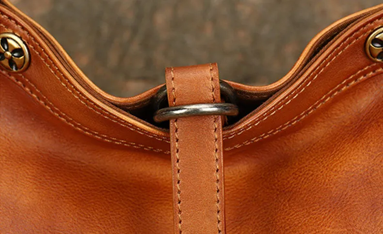 Vintage Ladies Boho Shoulder Bags Leather Crossbody Purse For Women