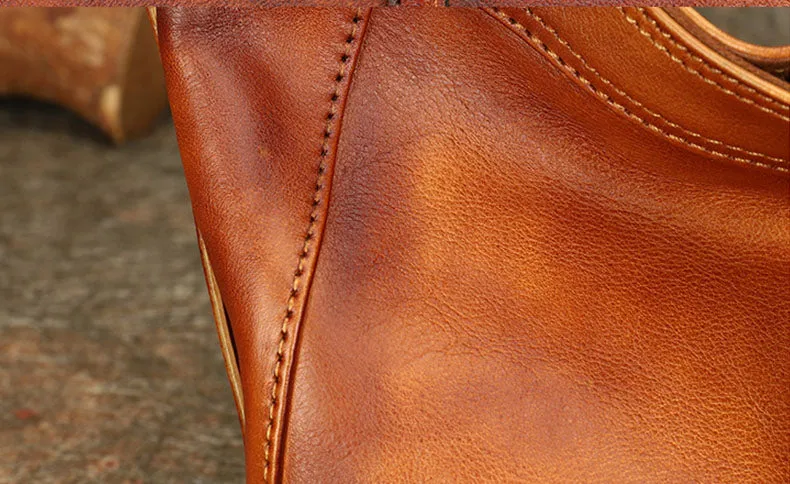 Vintage Ladies Boho Shoulder Bags Leather Crossbody Purse For Women